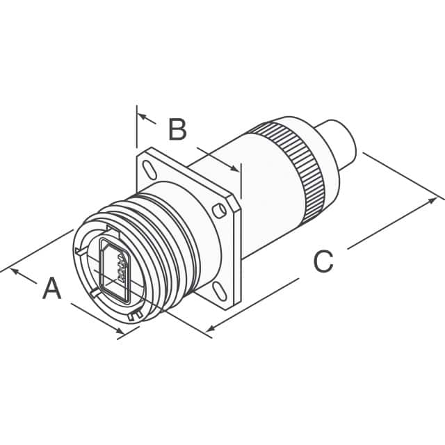 USBFTV2PE1N Amphenol Socapex  USB DVI HDMI Connector Adapters